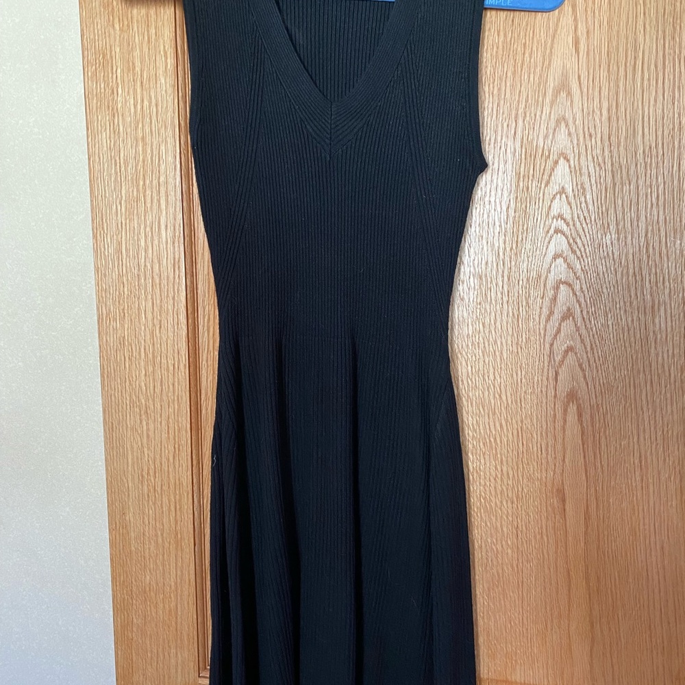 Cupid Black Knitted Dress Sleeves Size S